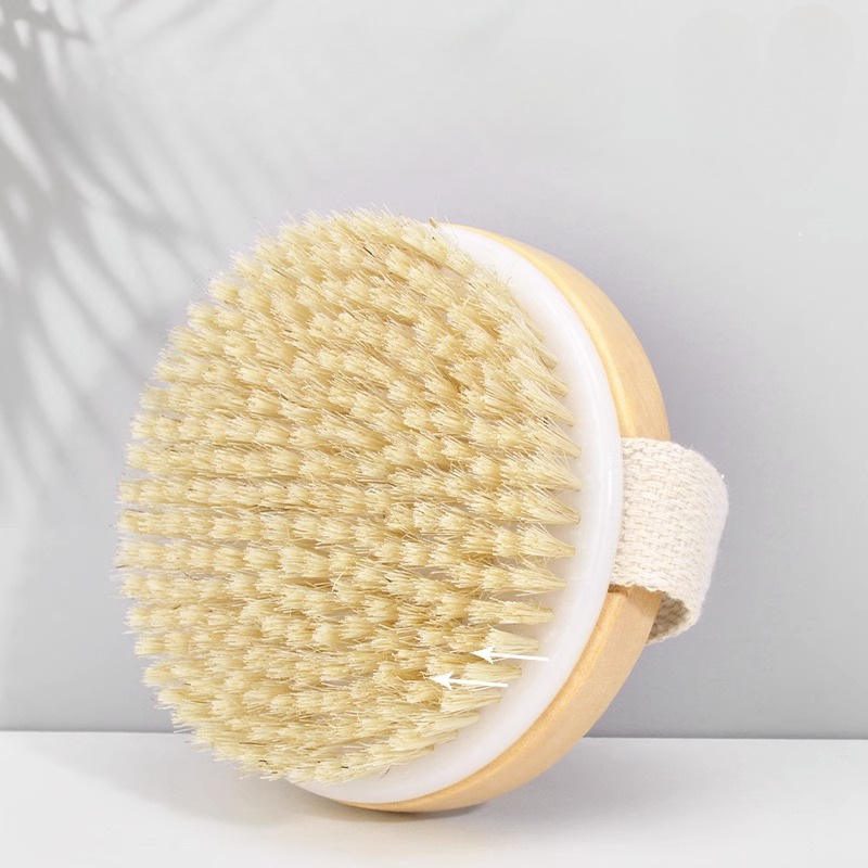 Wooden bath scrub brush for dry skin - Image 4