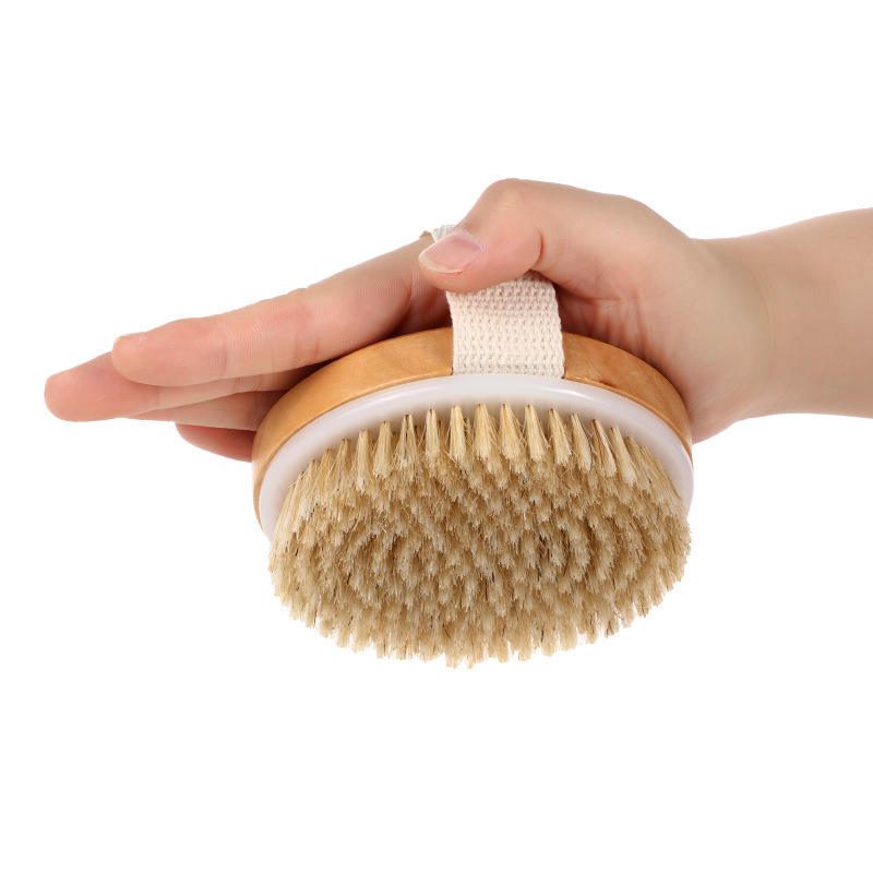 Wooden bath scrub brush for dry skin - Image 7