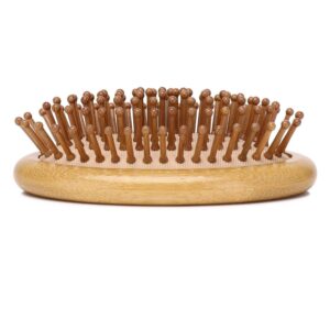 JEYGO Bamboo Massage Comb, designed with natural beech wood bristles, for scalp massaging and hair care.