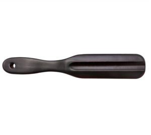 JEYGO boar bristle beard cleaning brush with wooden handle, designed for precise beard grooming and styling.