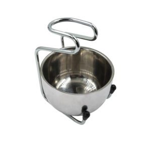 JEYGO shaving kit featuring a wooden handle beard shaving brush with stainless steel bowl, designed for classic wet shaving routines.