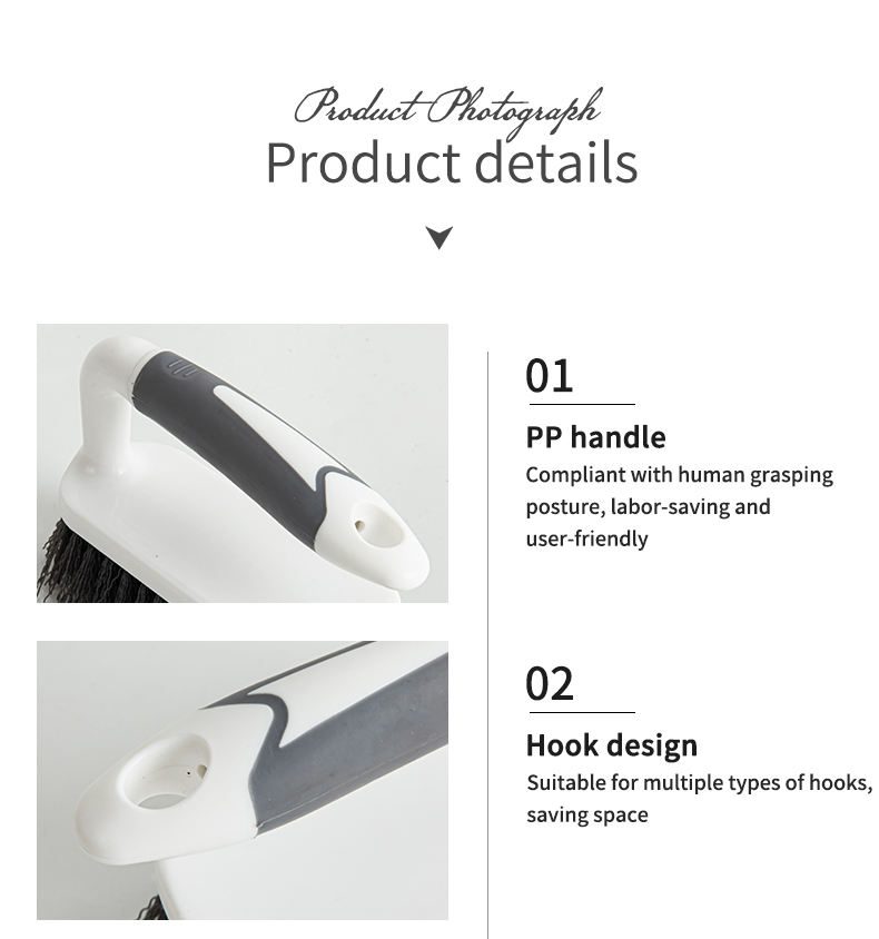 JEYGO plastic clothes cleaning brush with ergonomic handle and durable plastic bristles for fabric care.