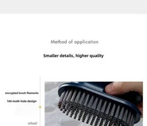 JEYGO clothing cleaning brush with ergonomic plastic handle, designed for easy stain removal during laundry care.