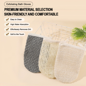 JEYGO Sisal Exfoliating Scrubber, made with natural sisal material, perfect for exfoliating and promoting healthy, smooth skin.