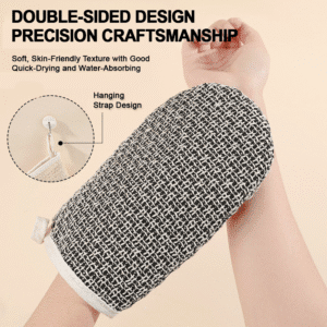 JEYGO Sisal Exfoliating Scrubber, made with natural sisal material, perfect for exfoliating and promoting healthy, smooth skin.