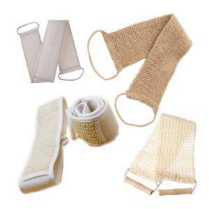 JEYGO Flax Exfoliating Towel, designed for gentle exfoliation, ideal for the back and body, offering a natural and eco-friendly cleansing experience.