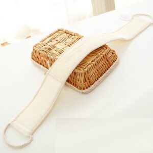 JEYGO Flax Exfoliating Towel, designed for gentle exfoliation, ideal for the back and body, offering a natural and eco-friendly cleansing experience.