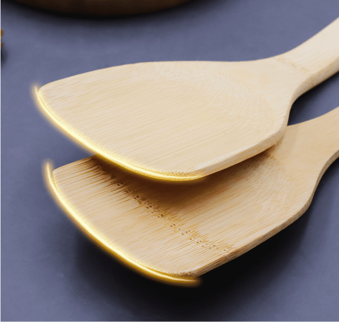 JEYGO bamboo spatula made from natural bamboo, designed for everyday cooking and sustainable kitchen use.