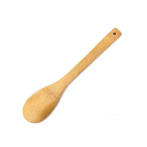 JEYGO bamboo cooking spoon made from natural bamboo, suitable for daily cooking and eco-friendly kitchens.