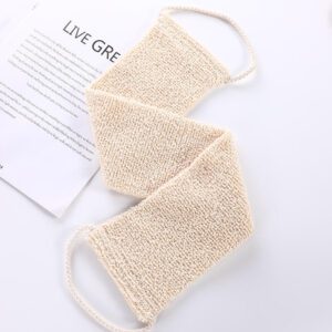 JEYGO Flax Exfoliating Glove and Bath Scrubber Set, designed for natural skin exfoliation and smoother skin.