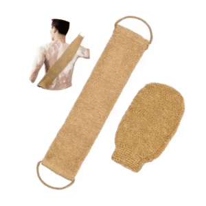 JEYGO Jute Exfoliating Bath Glove, designed to exfoliate and rejuvenate your skin naturally.