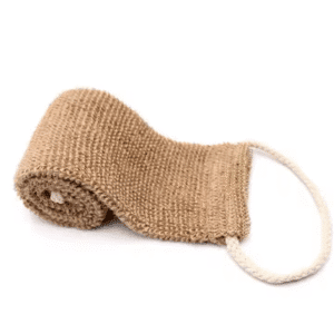 JEYGO Jute Exfoliating Bath Glove, designed to exfoliate and rejuvenate your skin naturally.