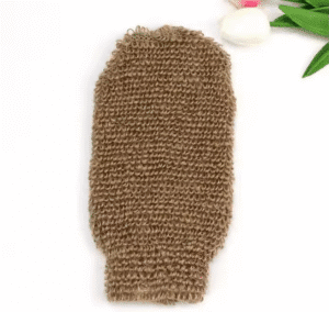 JEYGO Jute Exfoliating Bath Glove, designed to exfoliate and rejuvenate your skin naturally.