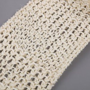 JEYGO Exfoliating Shower Scrubber made from natural flax, designed for effective skin exfoliation and a relaxing shower experience.