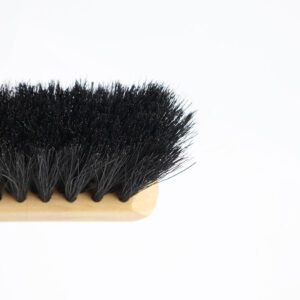 JEYGO wooden cleaning brush with long handle and dense bristles, suitable for dust removal and daily cleaning tasks.