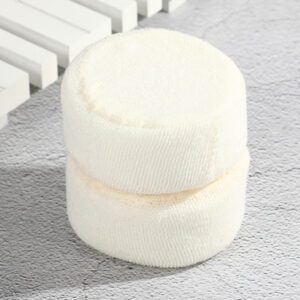 JEYGO bathroom sponge with soft rounded shape and textured surface, suitable for daily bathing and gentle exfoliation.