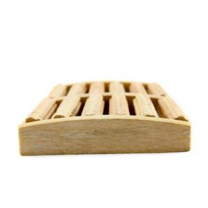 JEYGO wooden foot massage roller with multiple rotating rollers for deep foot stimulation.