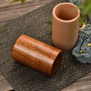 JEYGO wooden kitchen utensil holder designed for countertop use, suitable for spoons and everyday cooking tools.