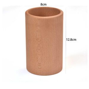 JEYGO wooden kitchen utensil holder designed for countertop use, suitable for spoons and everyday cooking tools.