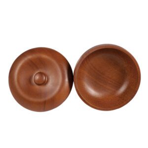 JEYGO barbershop shaving brush set with wooden bowl and soft bristles, designed for classic wet shaving routines.