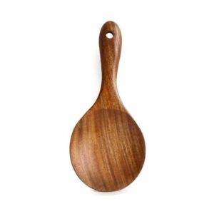 JEYGO wooden rice spoon made from solid wood, designed for daily cooking and serving.
