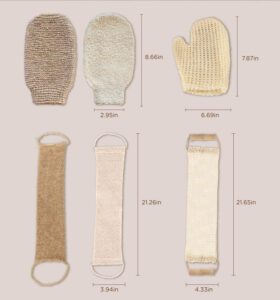 JEYGO Jute Loofah Back Scrubber, designed for effective body exfoliation, made with eco-friendly jute fibers for a smooth and refreshed skin experience.