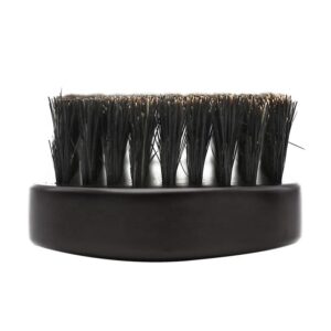 JEYGO beard grooming brush made with boar bristles and wooden handle, designed for effective daily beard care.