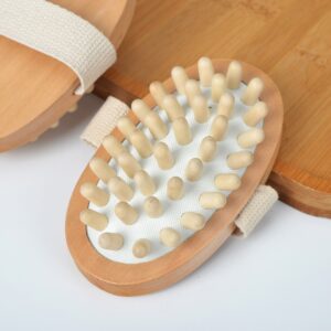 Discover the power of natural exfoliation with our Wooden Dry Body Brush. Constructed with durable wood and soft rubber bristles, this brush targets your skin’s needs, stimulating blood flow and leaving your body feeling refreshed. Perfect for those who want to invigorate their skincare routine with an all-natural touch.
