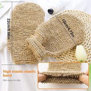 Jute spa gift set including bath gloves and exfoliating pads, suitable for baby bath supplies and gentle daily cleansing.