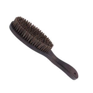 JEYGO horse hair brush with wooden handle, designed for gentle coat and garment cleaning.