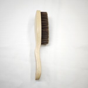 JEYGO horse hair brush with wooden handle, designed for gentle coat and garment cleaning.