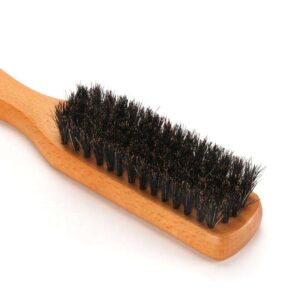 JEYGO horse hair hat brush with wooden handle, designed for gentle clothes and fabric cleaning.