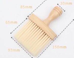 JEYGO wooden car detailing brush with soft bristles, designed for gentle interior cleaning and dust removal.