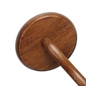 Round dog hair comb with wooden handle and stainless steel pins, suitable for grooming and removing loose hair from dogs and cats