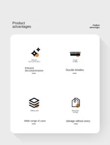 JEYGO dusting brush with soft bristles and wooden handle, designed for gentle clothes washing and surface cleaning.