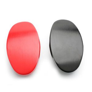 JEYGO wooden boar bristle brush designed for men’s shaving and daily beard grooming, featuring a smooth black wooden base.