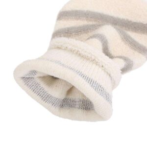 JEYGO Exfoliating Bath Gloves made with flax fibers for natural exfoliation, perfect for smoother and rejuvenated skin. A must-have for every bath or shower routine.