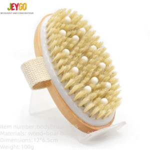 Experience smoother, healthier skin with our Wooden Dry Brush for Body Care. Crafted from high-quality wood, durable boar bristles, and soft rubber, this brush helps eliminate dead skin cells, stimulating circulation for a refreshed feeling. Perfect for your daily skincare routine, it’s a natural way to rejuvenate your body.