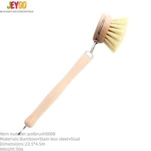 wooden dishwashing brush