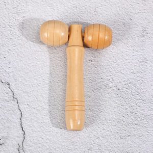 Christmas bath towel set displayed in a wooden bowl with bath sponges, foot care products, and massage accessories.