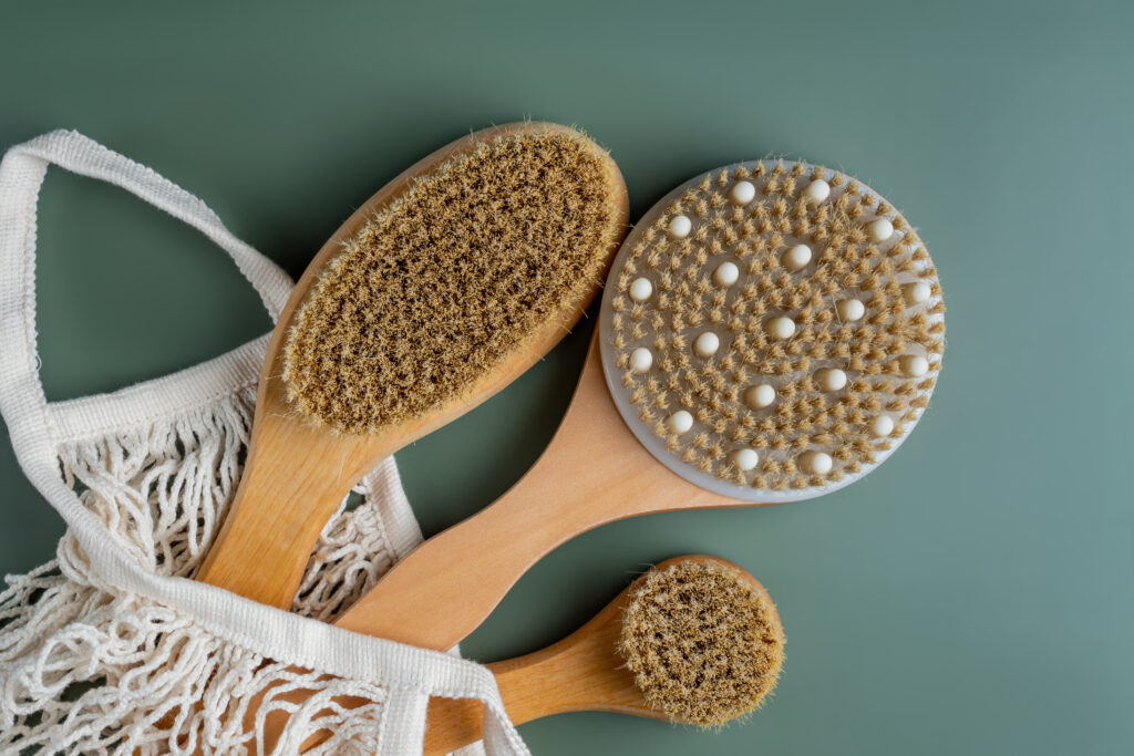 natural bristle dry brush