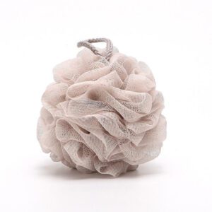 Colorful mesh bath sponge balls for shower use, body cleaning, and gentle exfoliation