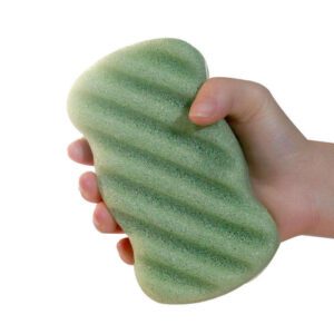 Konjac body sponge in multiple colors for gentle exfoliation and daily body cleansing