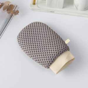 Turkish exfoliating bath gloves made of viscose material for body scrubbing and shower use