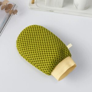 Turkish exfoliating bath gloves made of viscose material for body scrubbing and shower use