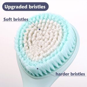 Long handle massage bath brush with bristles for body scrubbing and exfoliating skin during shower