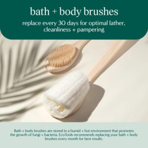 Soft mesh loofah body scrubber for back cleaning and gentle exfoliation in shower