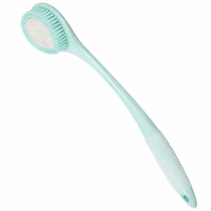 Long handle massage bath brush with bristles for body scrubbing and exfoliating skin during shower