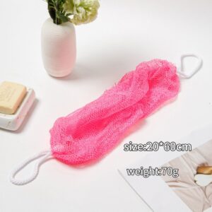 African net back scrubber made of mesh material for exfoliating and cleaning the body during shower