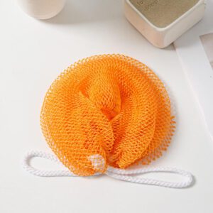 African net back scrubber made of mesh material for exfoliating and cleaning the body during shower